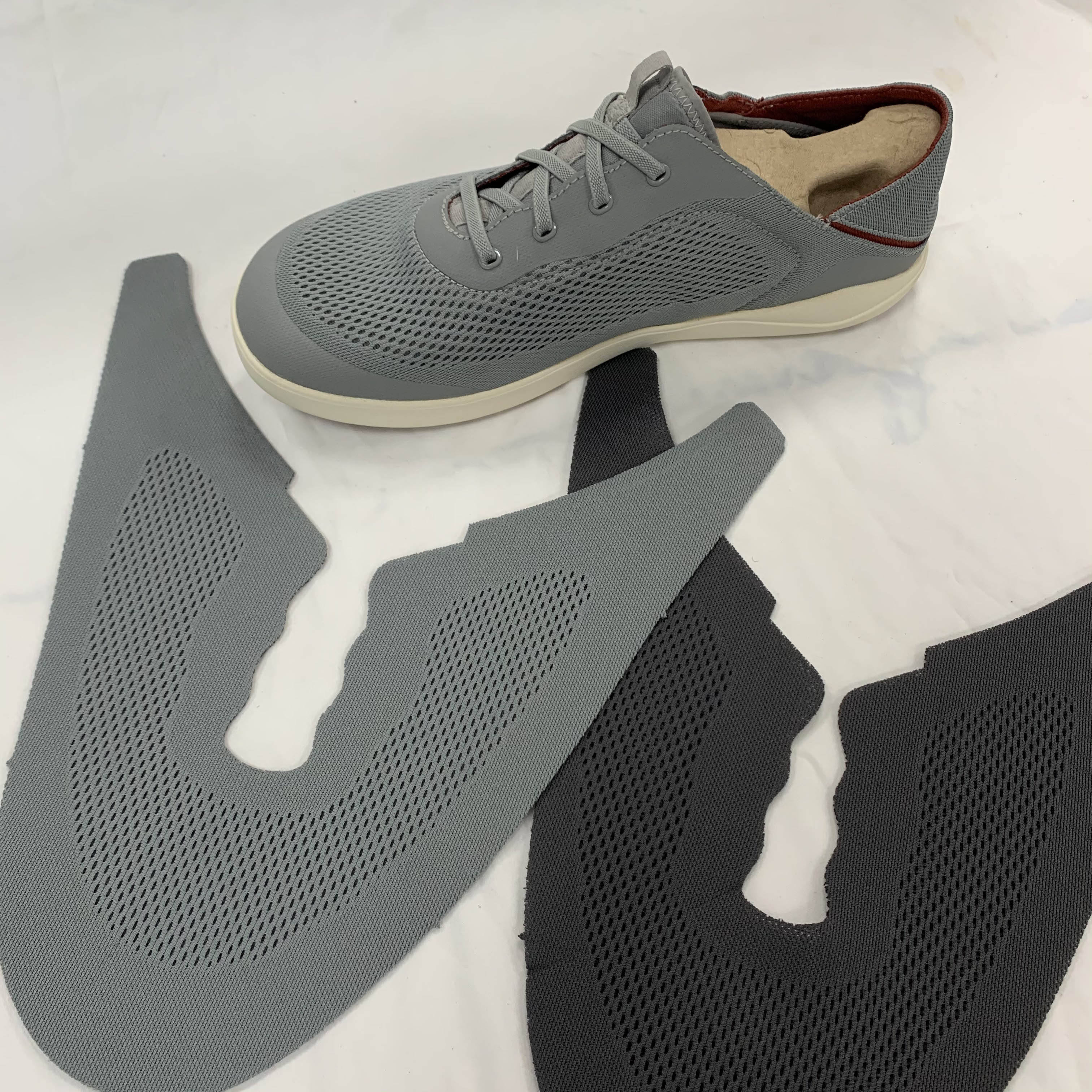定制加工生产贾卡鞋面鞋材面料透气休闲鞋运动鞋材料一体成型鞋面
